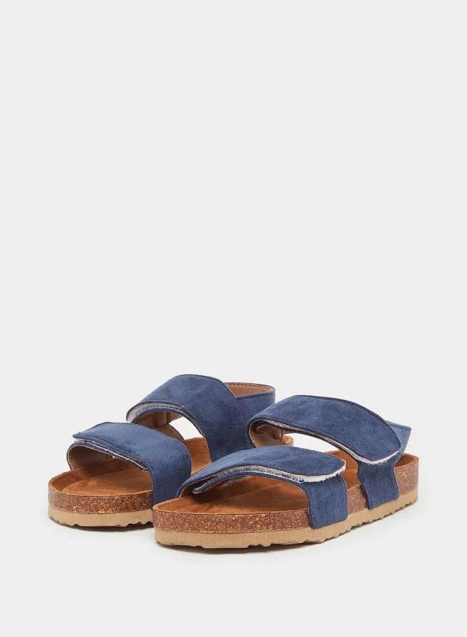 Styli Kids Navy Blue Textile Sandals